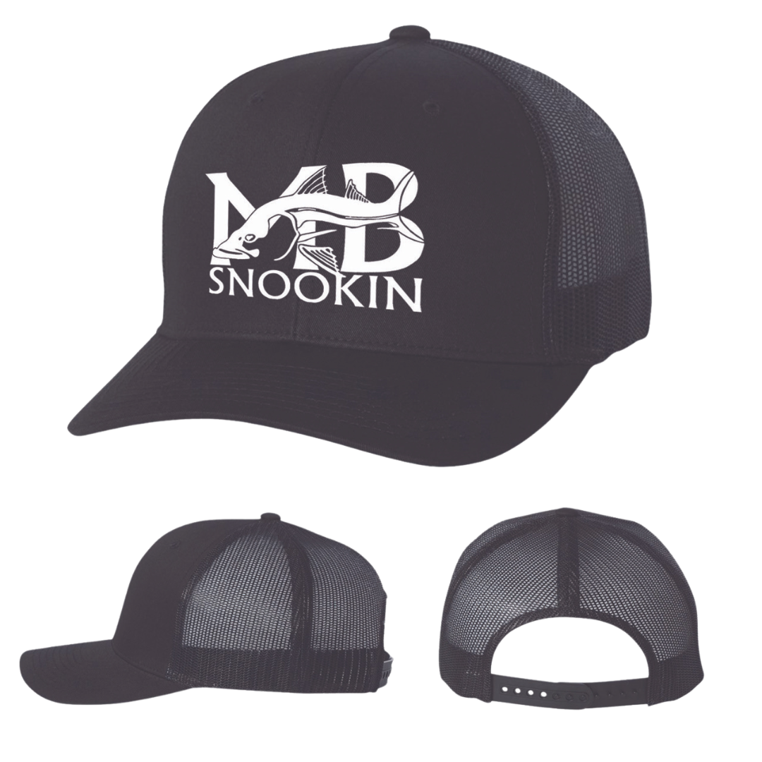 MB Snookin Adjustable Mesh Hat - Black