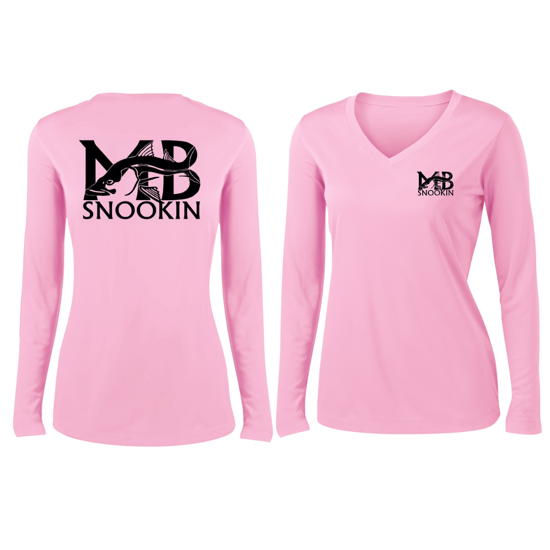 MB Snookin Women's Performance LS - Pink