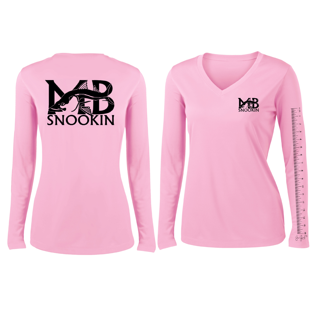 MB Snookin Women's Performance LS - Pink