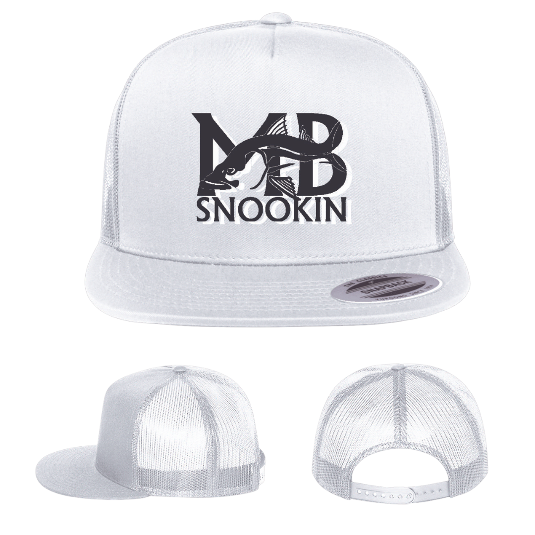 MB Snookin Adjustable Trucker Mesh Hat - White