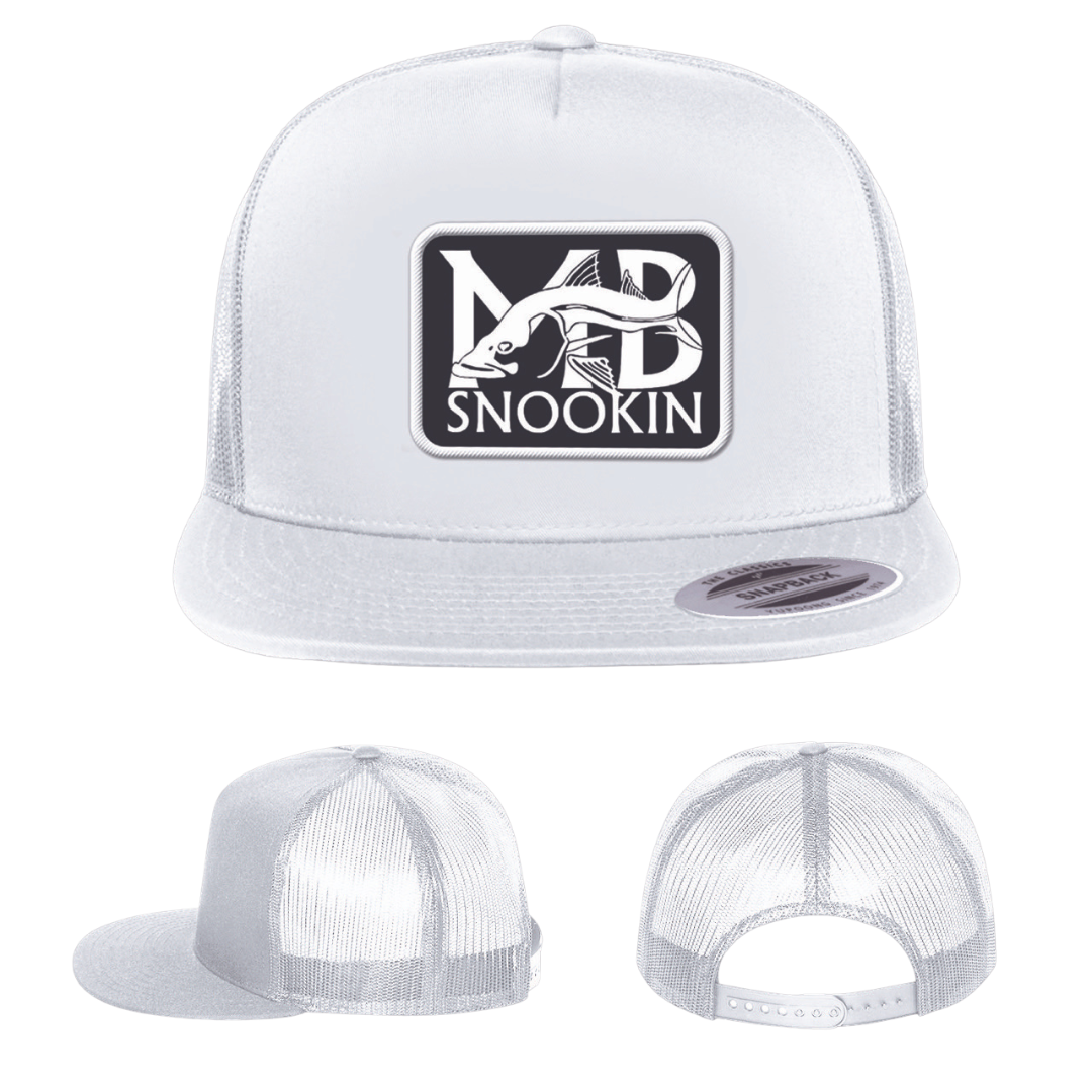 MB Snookin Adjustable Trucker Mesh Hat - White