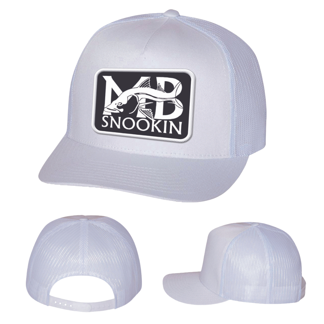 MB Snookin Adjustable Trucker Mesh Hat - White